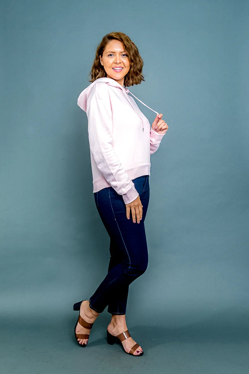Plus Size Long Sleeve Drawstring Hoodie Sweater