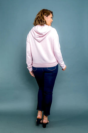Plus Size Long Sleeve Drawstring Hoodie Sweater