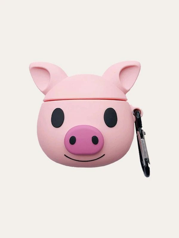 Pig Piggy Pink Shaped Silicone Airpods Case - RosieSensation's