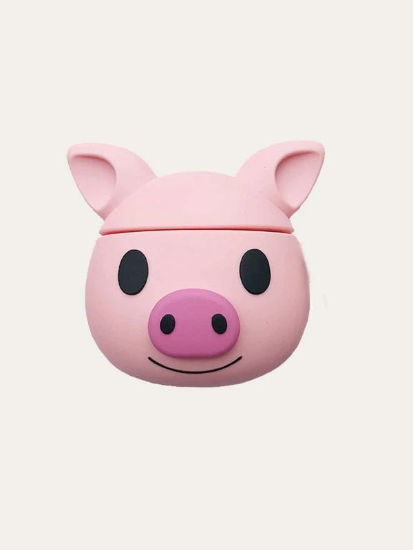 Pig Piggy Pink Shaped Silicone Airpods Case - RosieSensation's