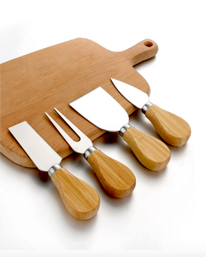 4 pc Stainless Steel Cheese Spatula Set