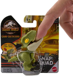 Jurassic World Camp Cretaceous Snap Squad Green Velociraptor Figure