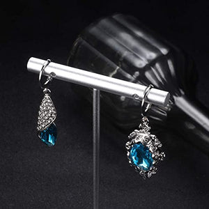 Crystal Drop Dangle Earrings for Women Girls Cubic Zirconia Hoop Earrings Teardrop Vintage Earrings Jewelry Set for Women Christmas Gifts