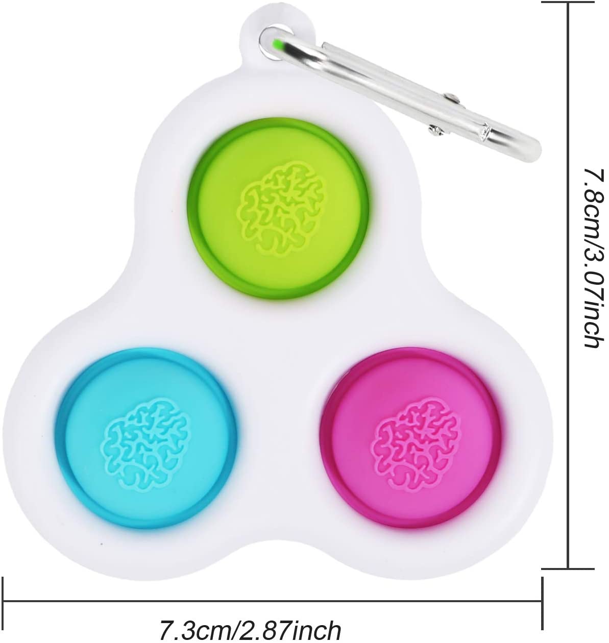 Bubble Pop, Tangle, Squishy, Keychain Pop & Stretchy Unicorn Rope, Slime & Kinetic Sand 7 pc Set Bubble Fidget Sensory Set