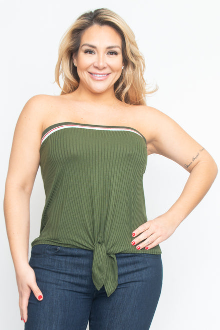 TUBE TOP PLUS SIZE BLUE LIGHTWEIGHT SOFT TO TOUCH