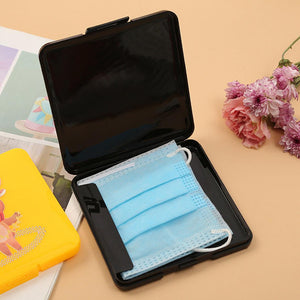 Disposable Face Mask Carrying Storage Holder | Wristlet Plastic Portable Waterproof Reusable Dust proof Face Mask Box